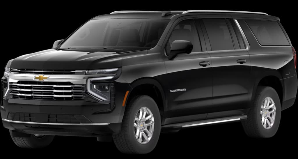 Chevrolet Suburban luxury black SUV airport transfer Long Island